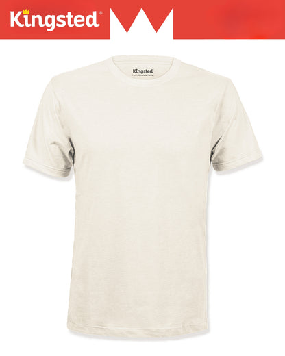 Cream Short Sleeve Crewneck T-Shirts
