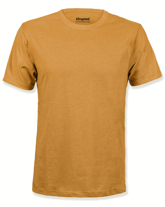 Mustard Short Sleeve Crewneck T-Shirts