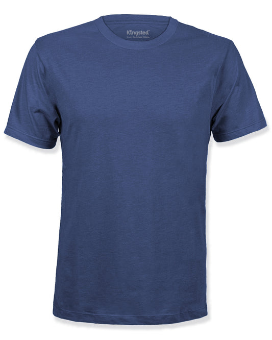 Navy Blue Short Sleeve Crewneck T-Shirts