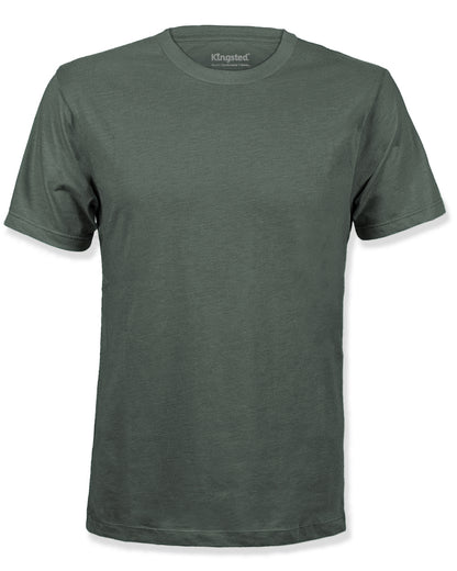 Olive Green Short Sleeve Crewneck T-Shirts