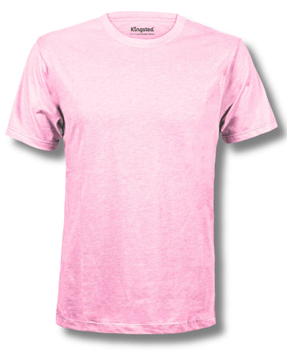 Pink Short Sleeve Crewneck T-Shirts