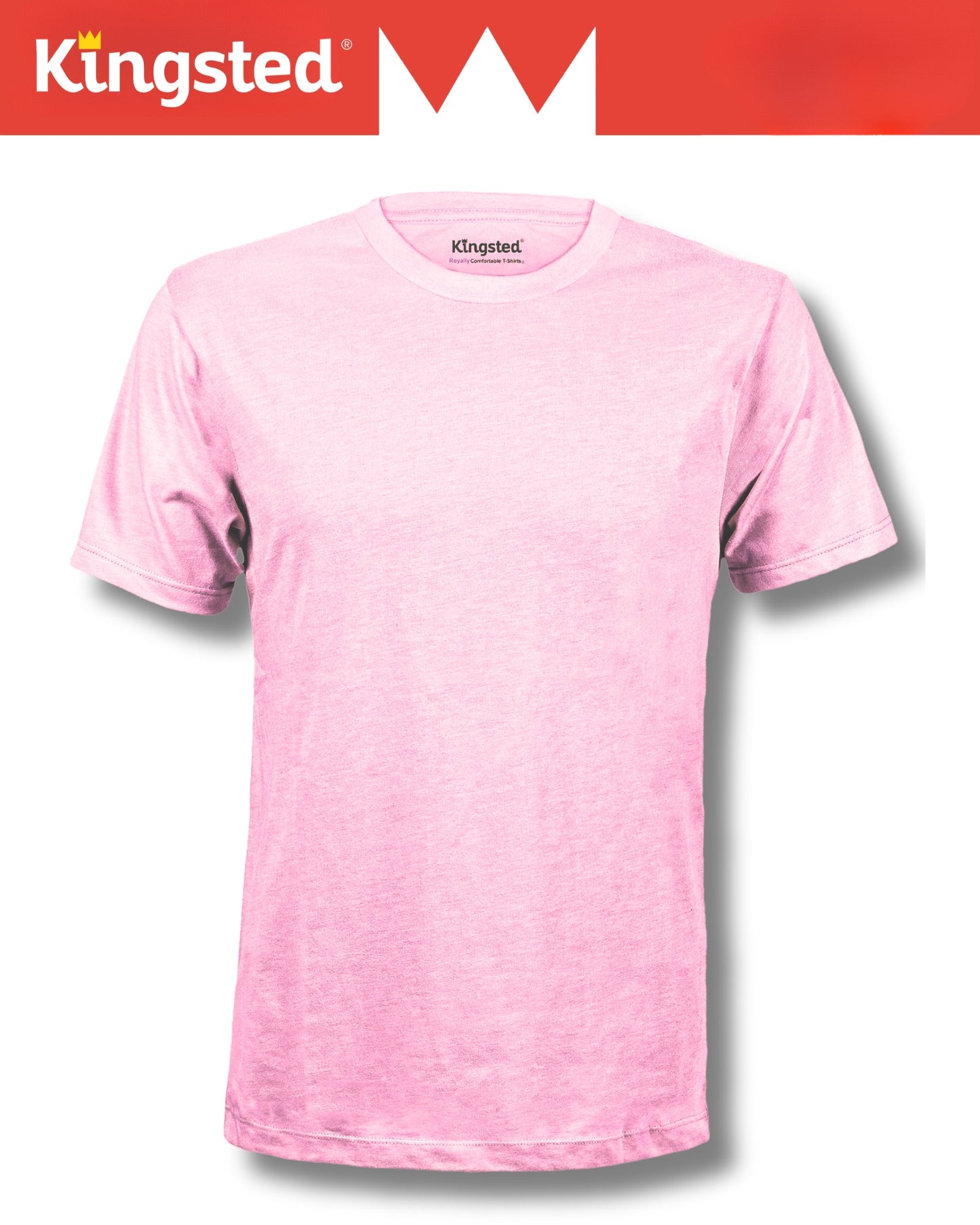 Pink Short Sleeve Crewneck T-Shirts