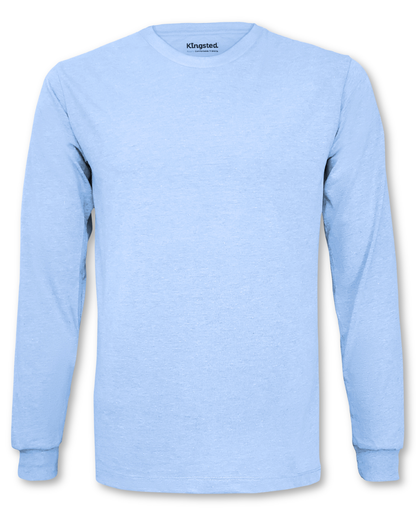 Long Sleeve Crewneck T-Shirt (Sky Blue)