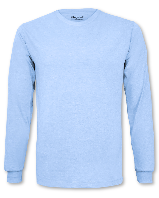 Long Sleeve Crewneck T-Shirt (Sky Blue)