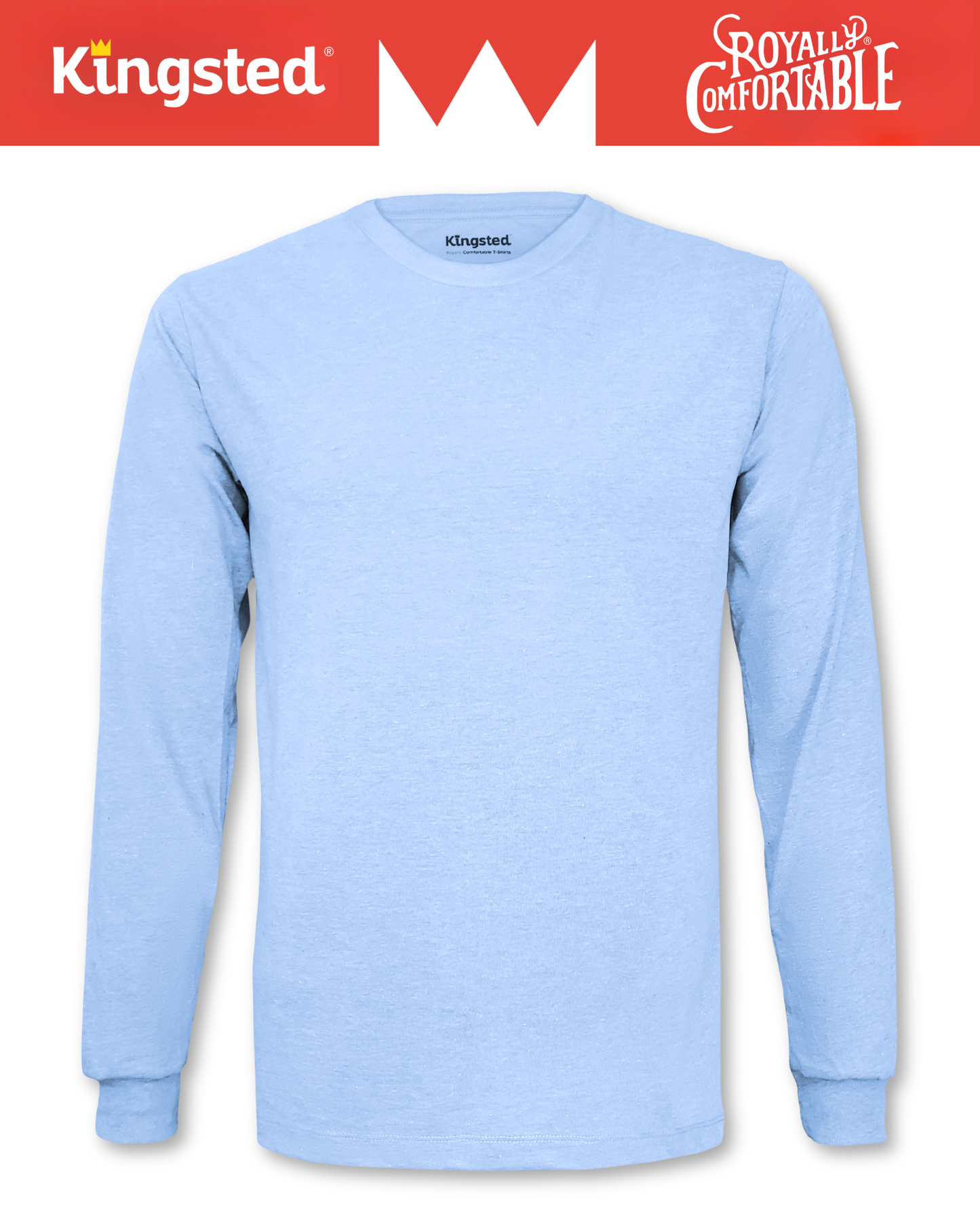 Long Sleeve Crewneck T-Shirt (Sky Blue)