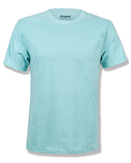 Turquoise Short Sleeve Crewneck T-Shirts