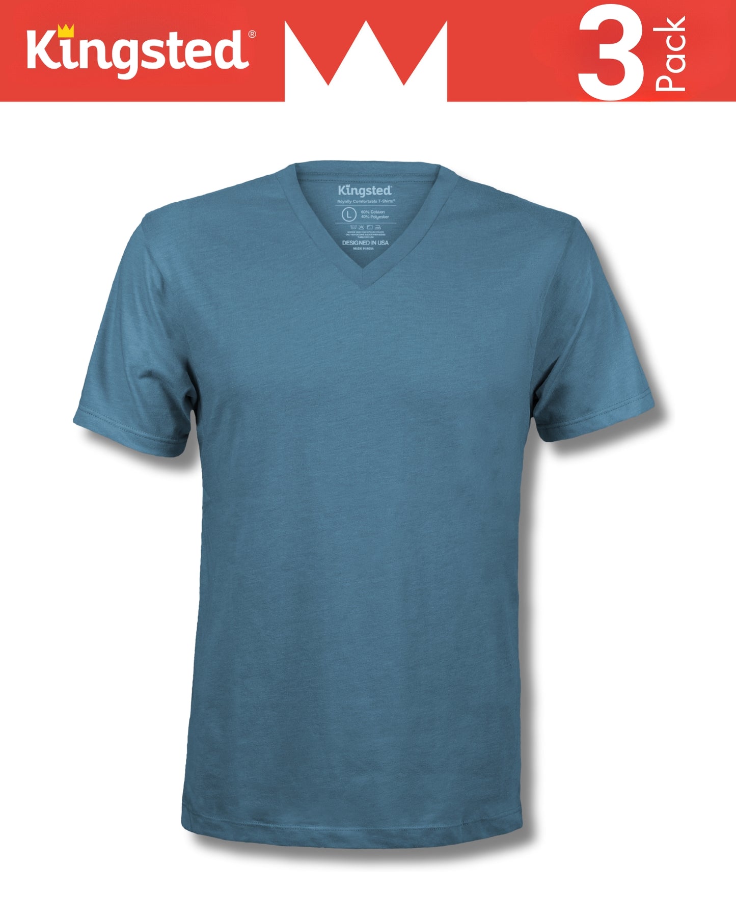 Royal V-Neck T-Shirt 3-Pack