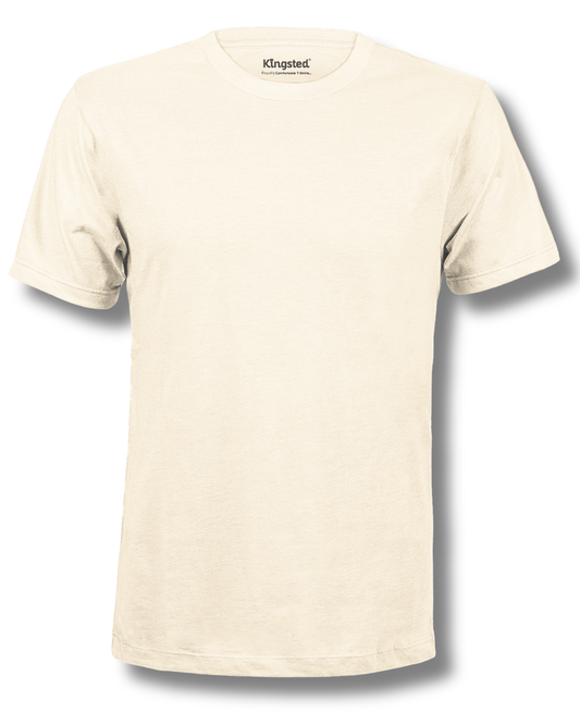 Short Sleeve Crewneck T-Shirts (Cream)