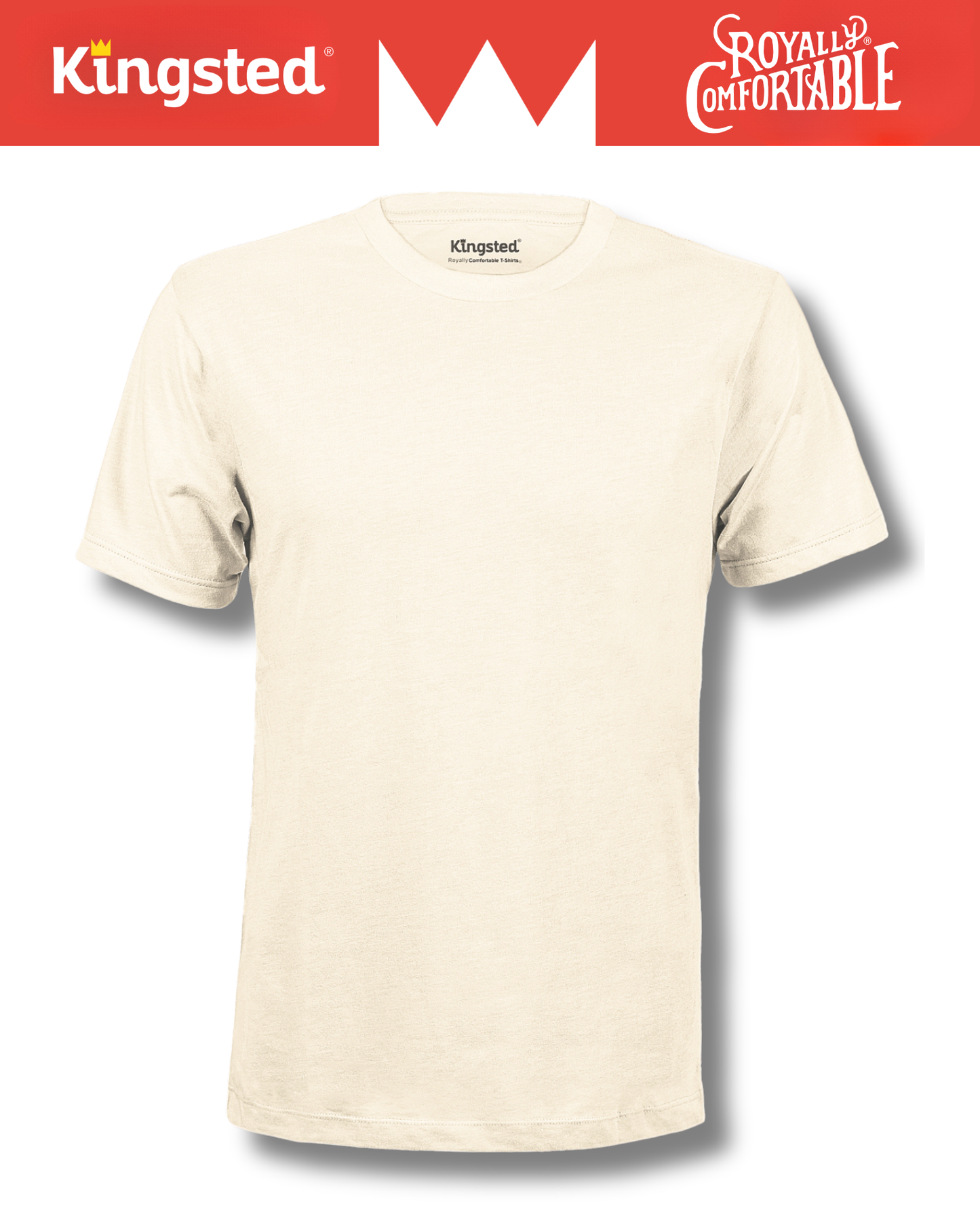 Short Sleeve Crewneck T-Shirts (Cream)