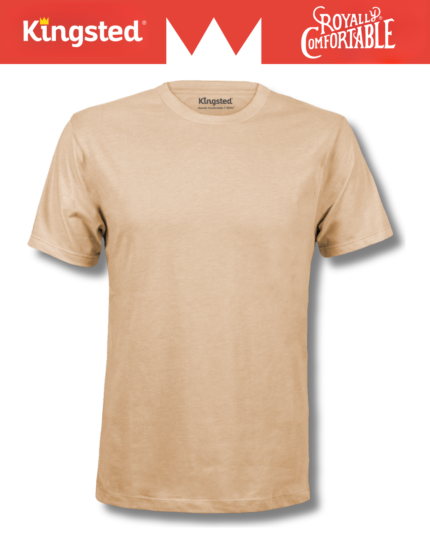 Short Sleeve Crewneck T-Shirts (Sand)