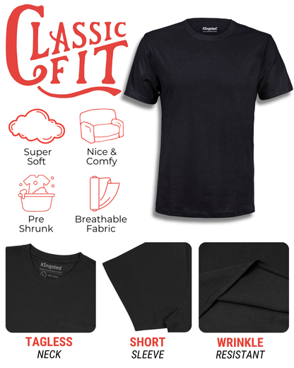 Short Sleeve Crewneck T-Shirts Multipack (Everyday Pack)