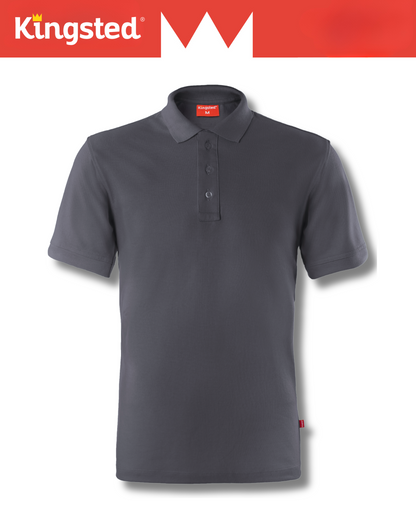 Classic Pique Polo Shirts for Men (Charcoal)