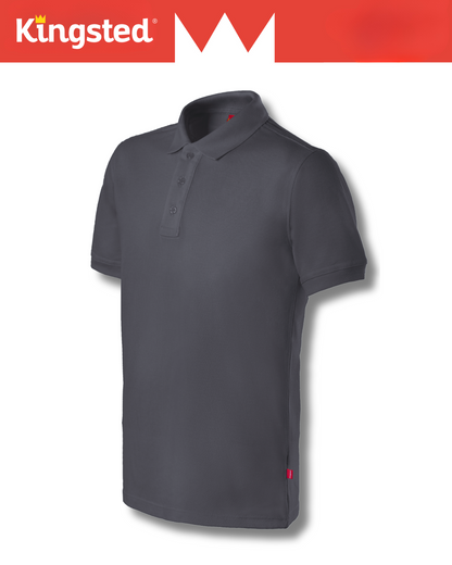 Classic Pique Polo Shirts for Men (Charcoal)