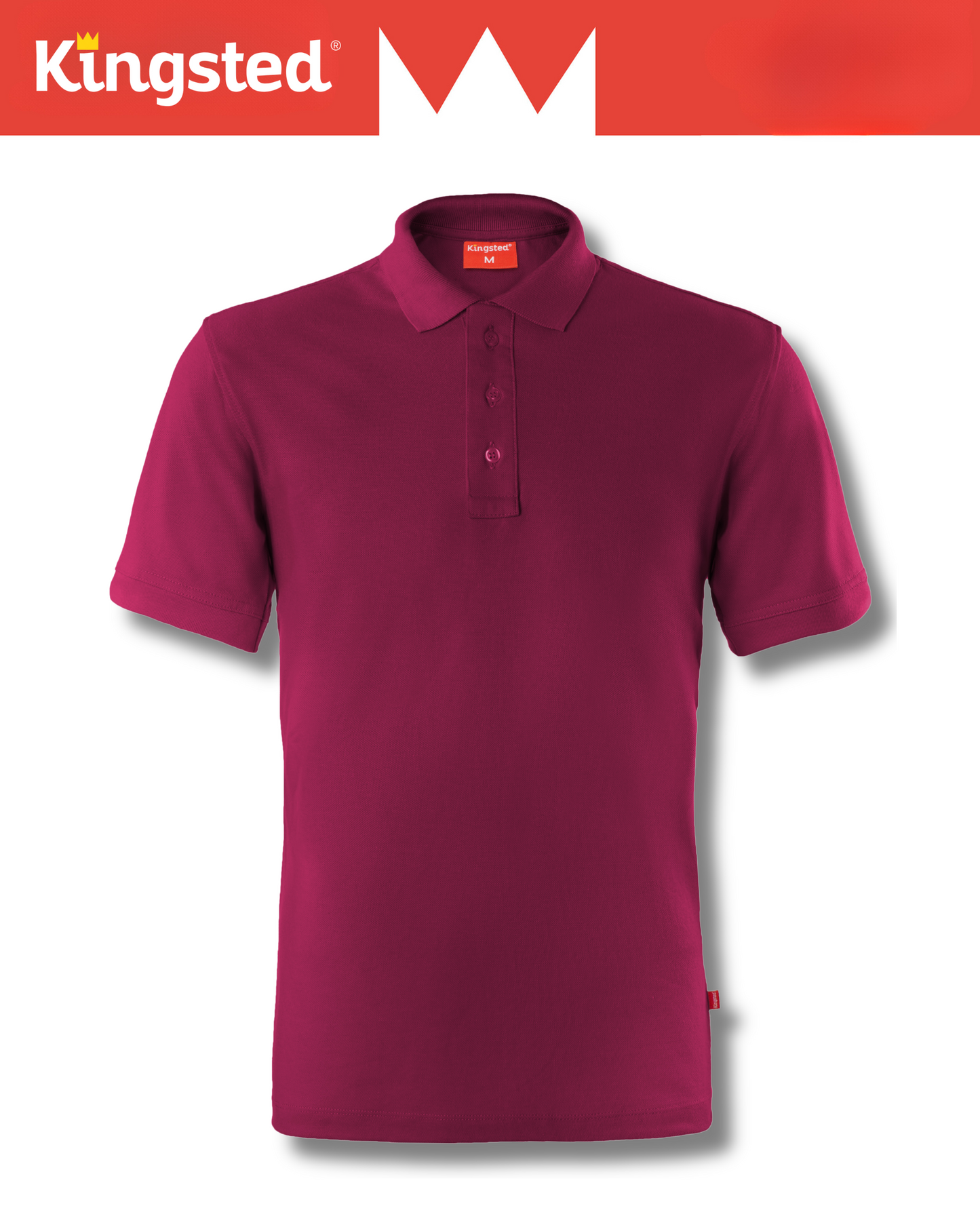 Classic Pique Polo Shirts for Men (Red Wine)