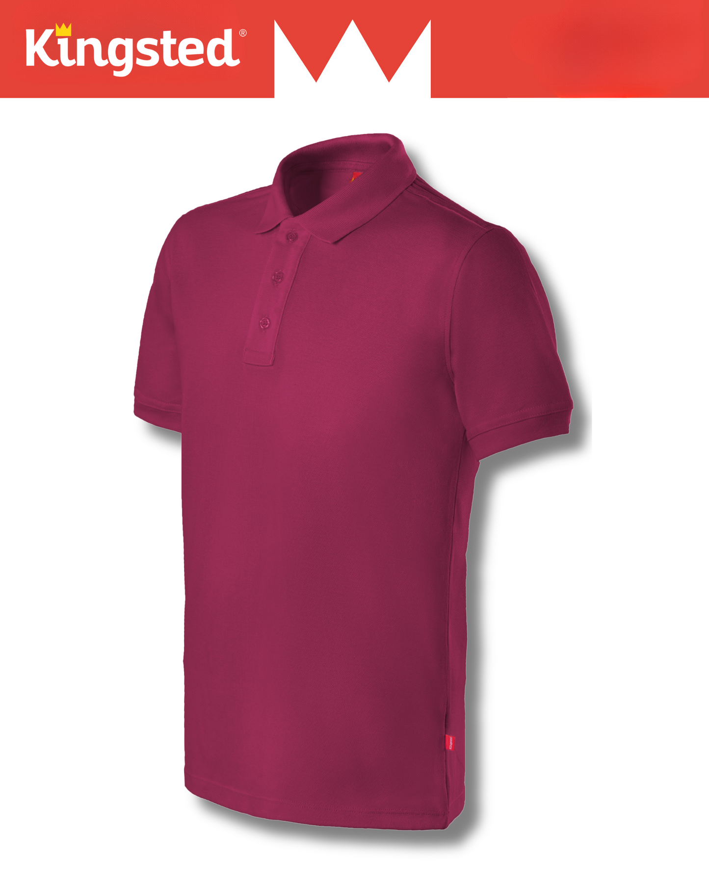 Classic Pique Polo Shirts for Men (Red Wine)