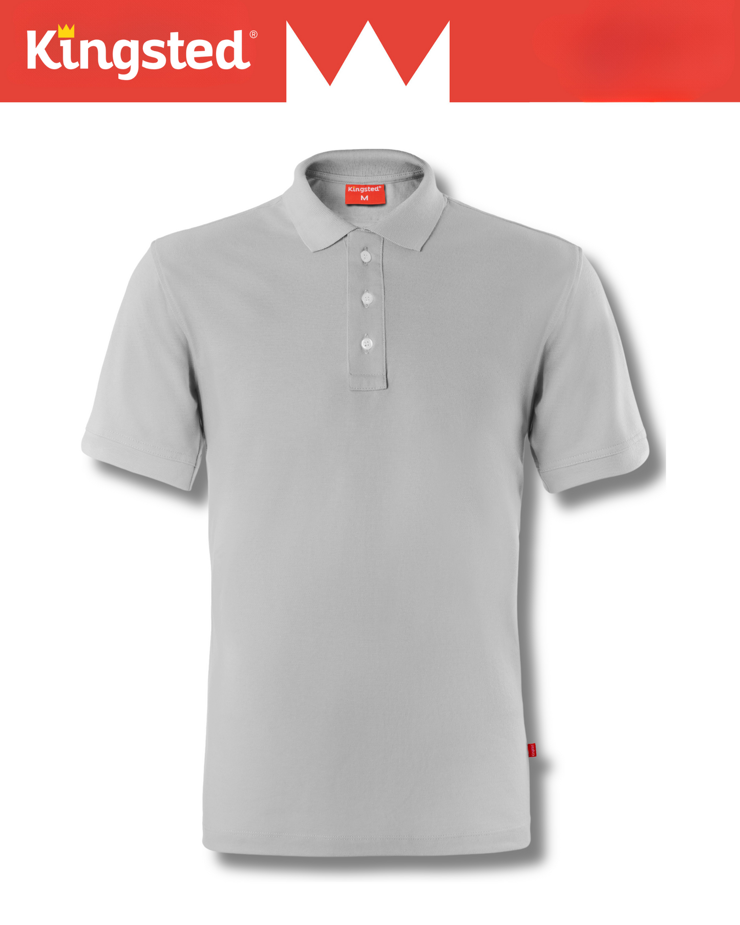 Classic Pique Polo Shirts for Men (Grey)