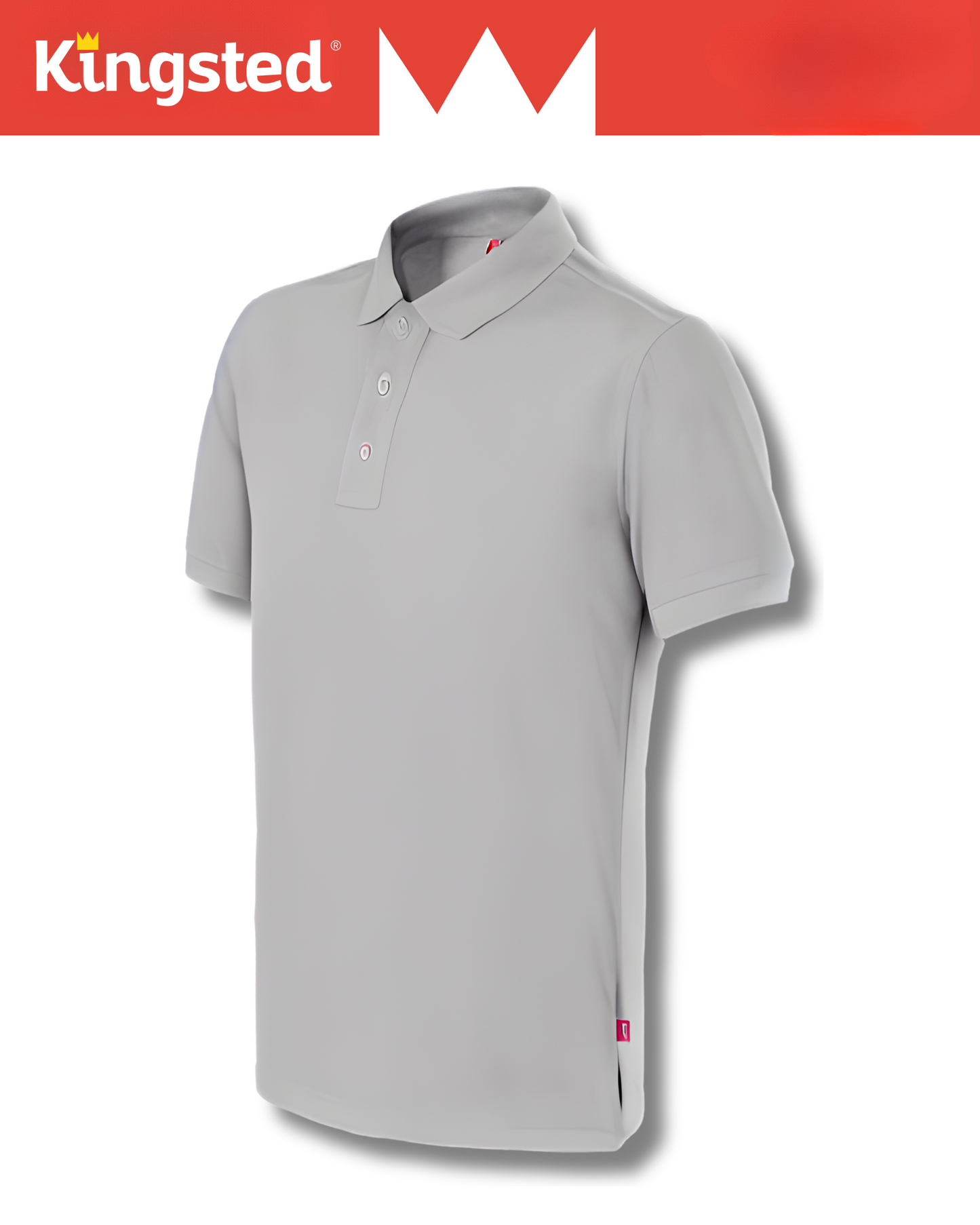 Classic Pique Polo Shirts for Men (Grey)
