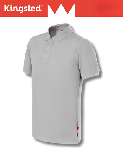 Classic Pique Polo Shirts for Men (Grey)