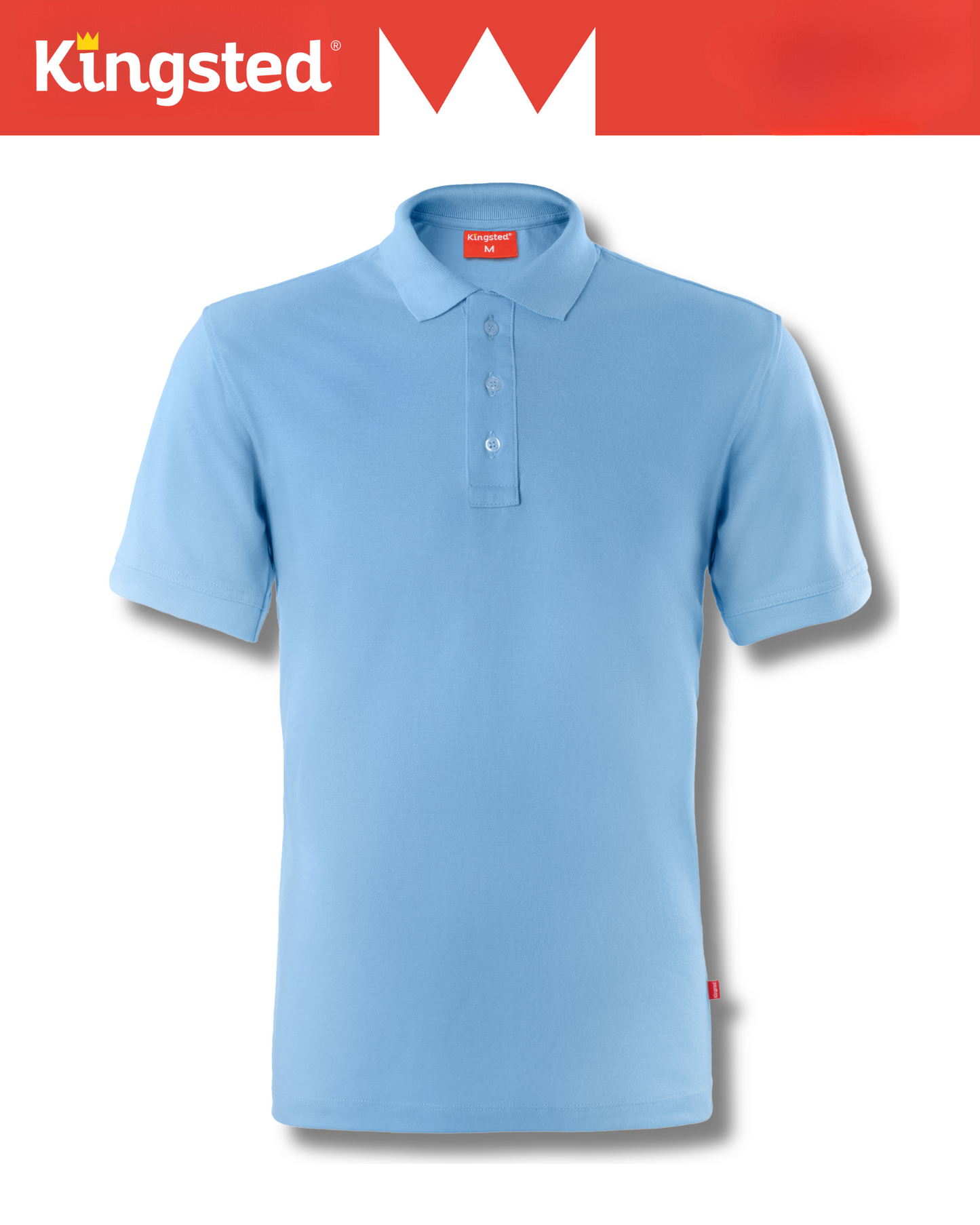 Classic Pique Polo Shirts for Men (Sky Blue)