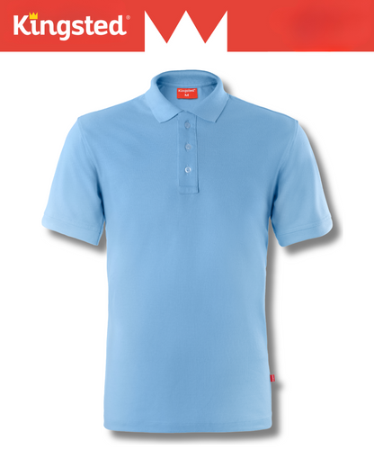 Classic Pique Polo Shirts for Men (Sky Blue)