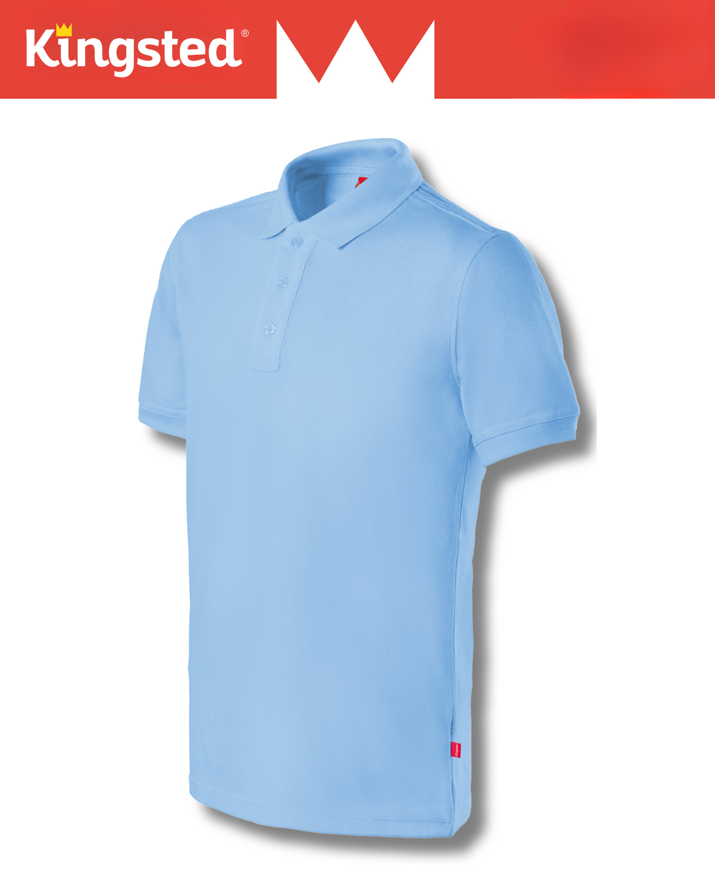 Classic Pique Polo Shirts for Men (Sky Blue)