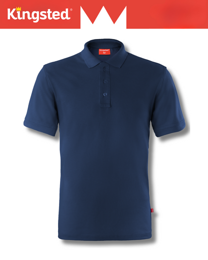 Classic Pique Polo Shirts for Men (Navy Blue)
