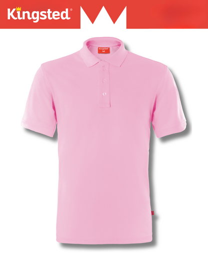 Classic Pique Polo Shirts for Men (Pink)