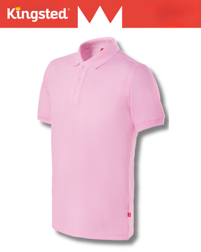 Classic Pique Polo Shirts for Men (Pink)