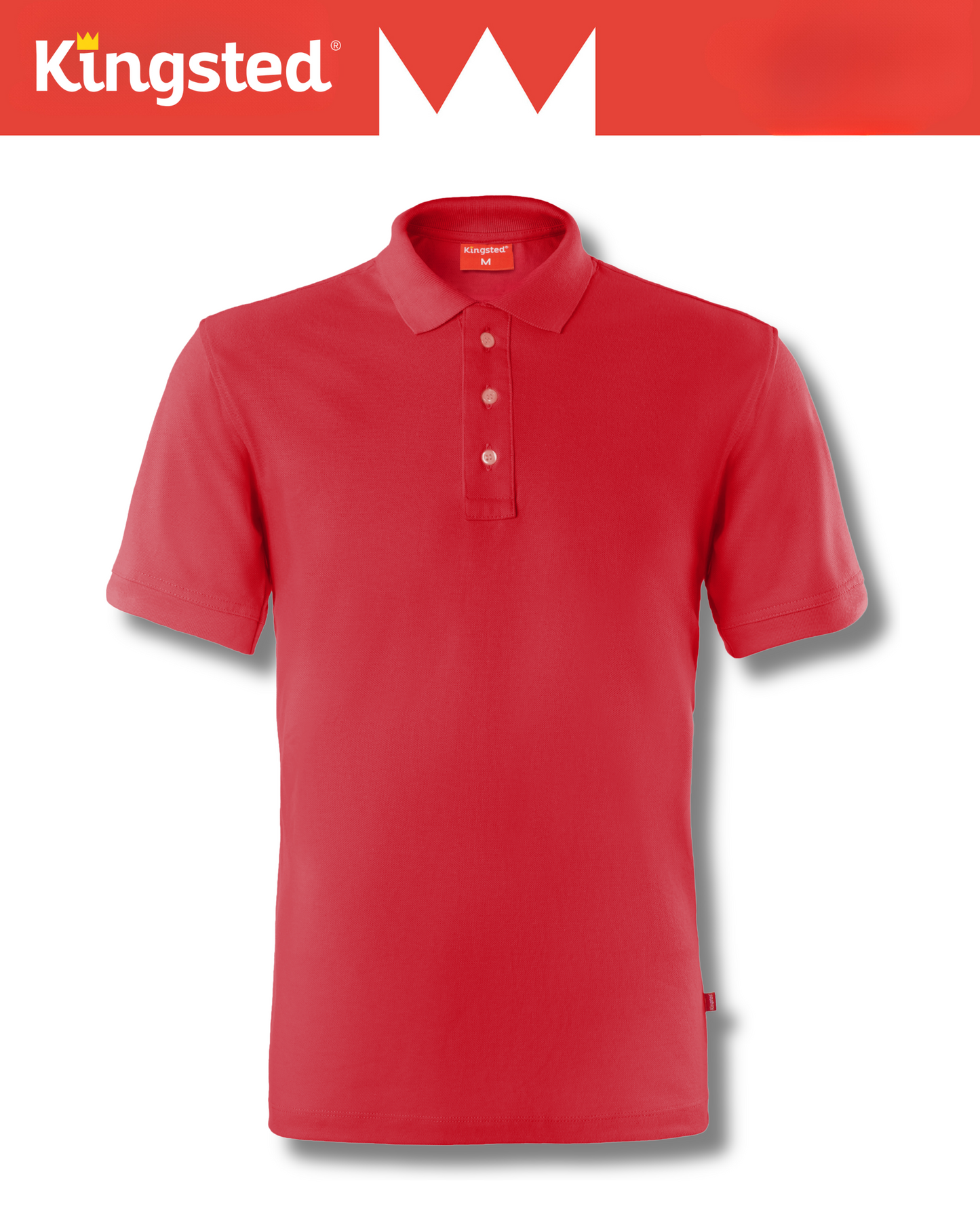 Classic Pique Polo Shirts for Men (Red)