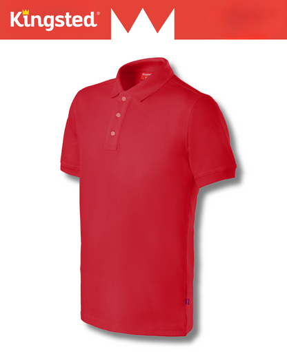 Classic Pique Polo Shirts for Men (Red)