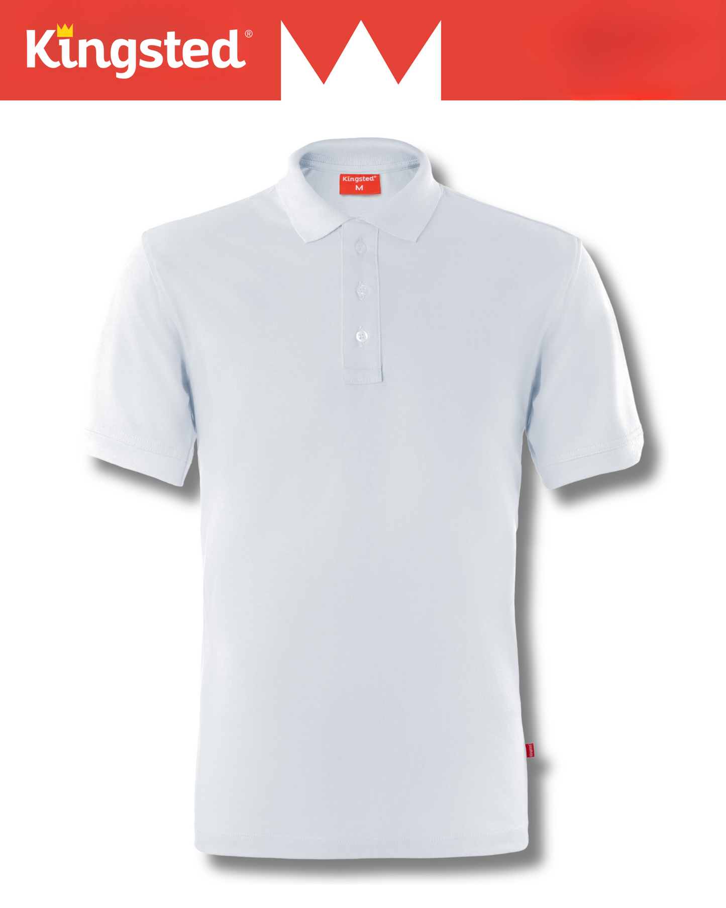 Classic Pique Polo Shirts for Men (White)
