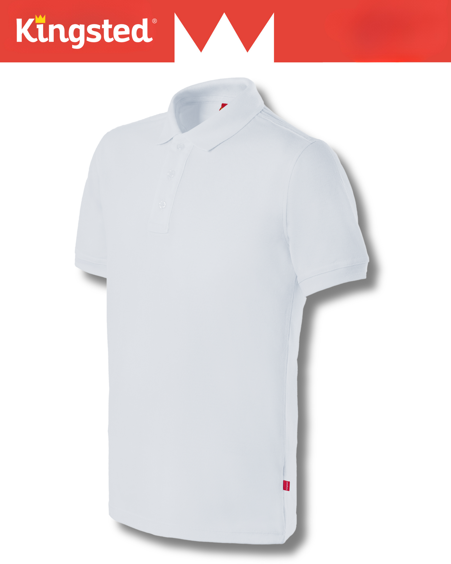 Classic Pique Polo Shirts for Men (White)