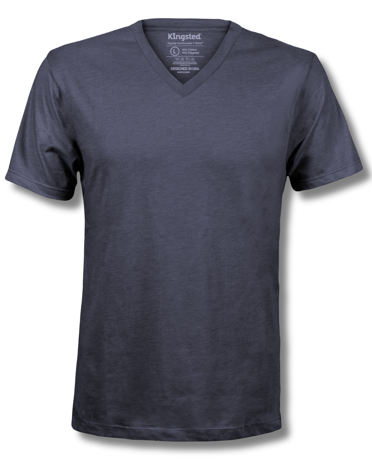 Short Sleeve V-Neck T-Shirts (Charcoal)