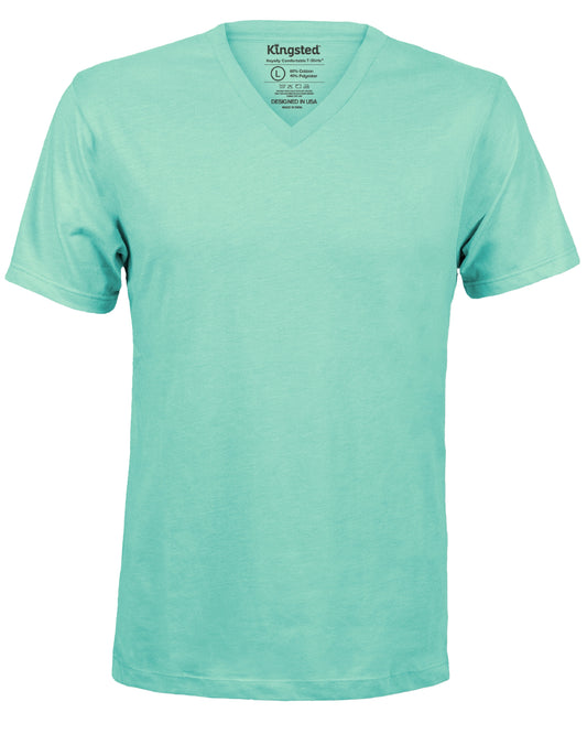 Mint Green Short Sleeve V-Neck T-Shirts