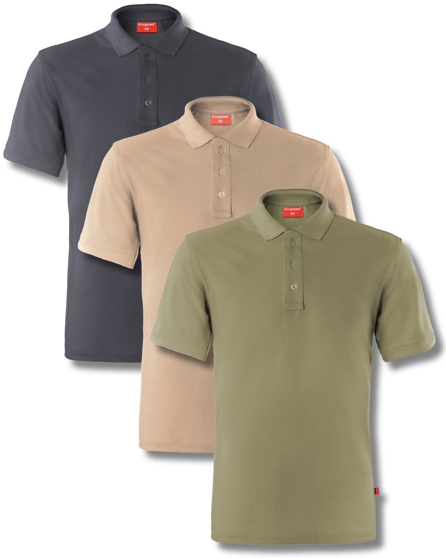 Classic Pique Polo Shirts for Men Multipack (Camo Pack)