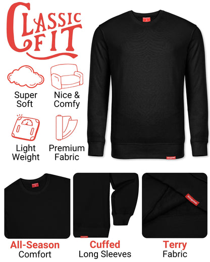 Lightweight Terry Sweatshirt (Black)