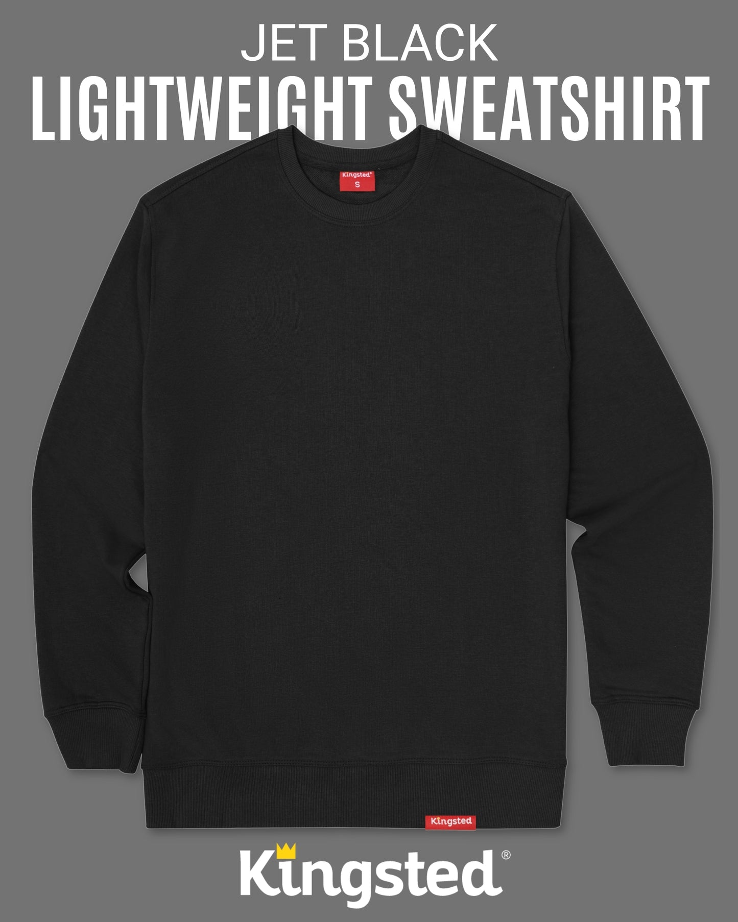 Lightweight Terry Sweatshirt (Black)