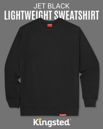 Lightweight Terry Sweatshirt (Black)