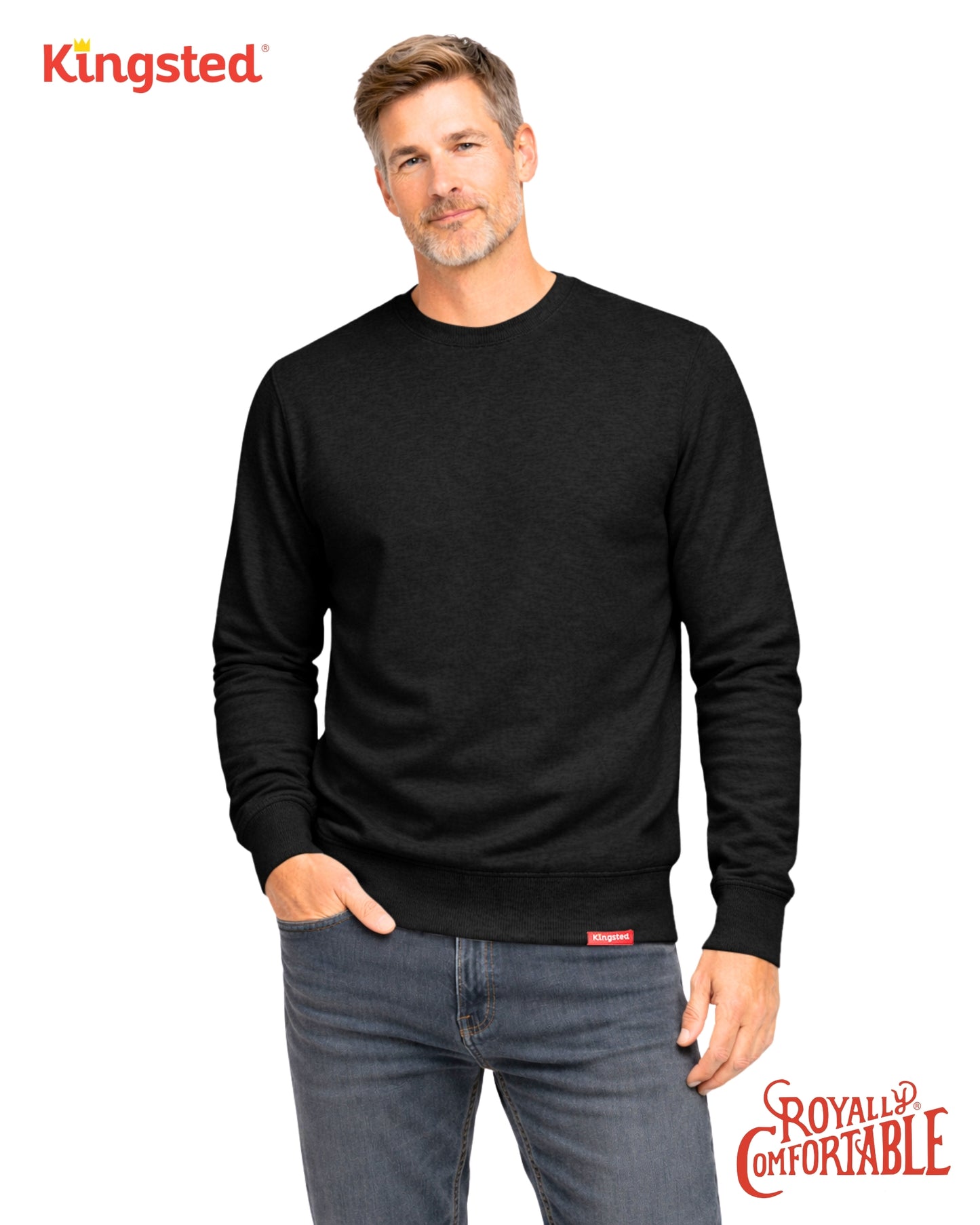 Lightweight Terry Sweatshirt (Black)