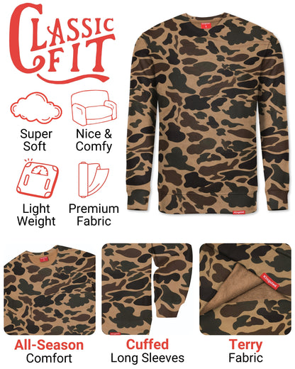 Lightweight Terry Sweatshirt (Camo)