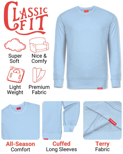 Lightweight Terry Sweatshirt (Carolina Blue)