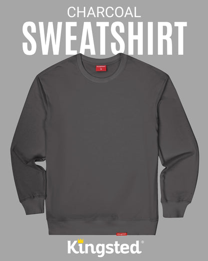 Lightweight Terry Sweatshirt (Charcoal) - Kingsted