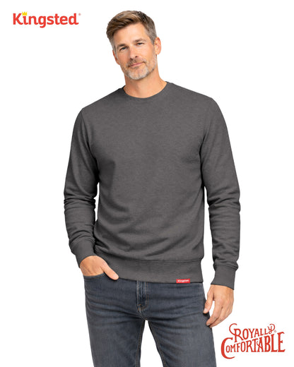 Lightweight Terry Sweatshirt (Charcoal) - Kingsted