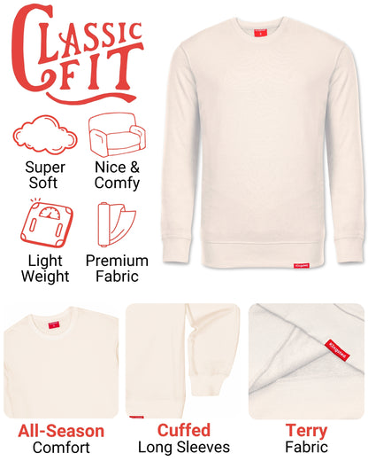 Lightweight Terry Sweatshirt (Cream)