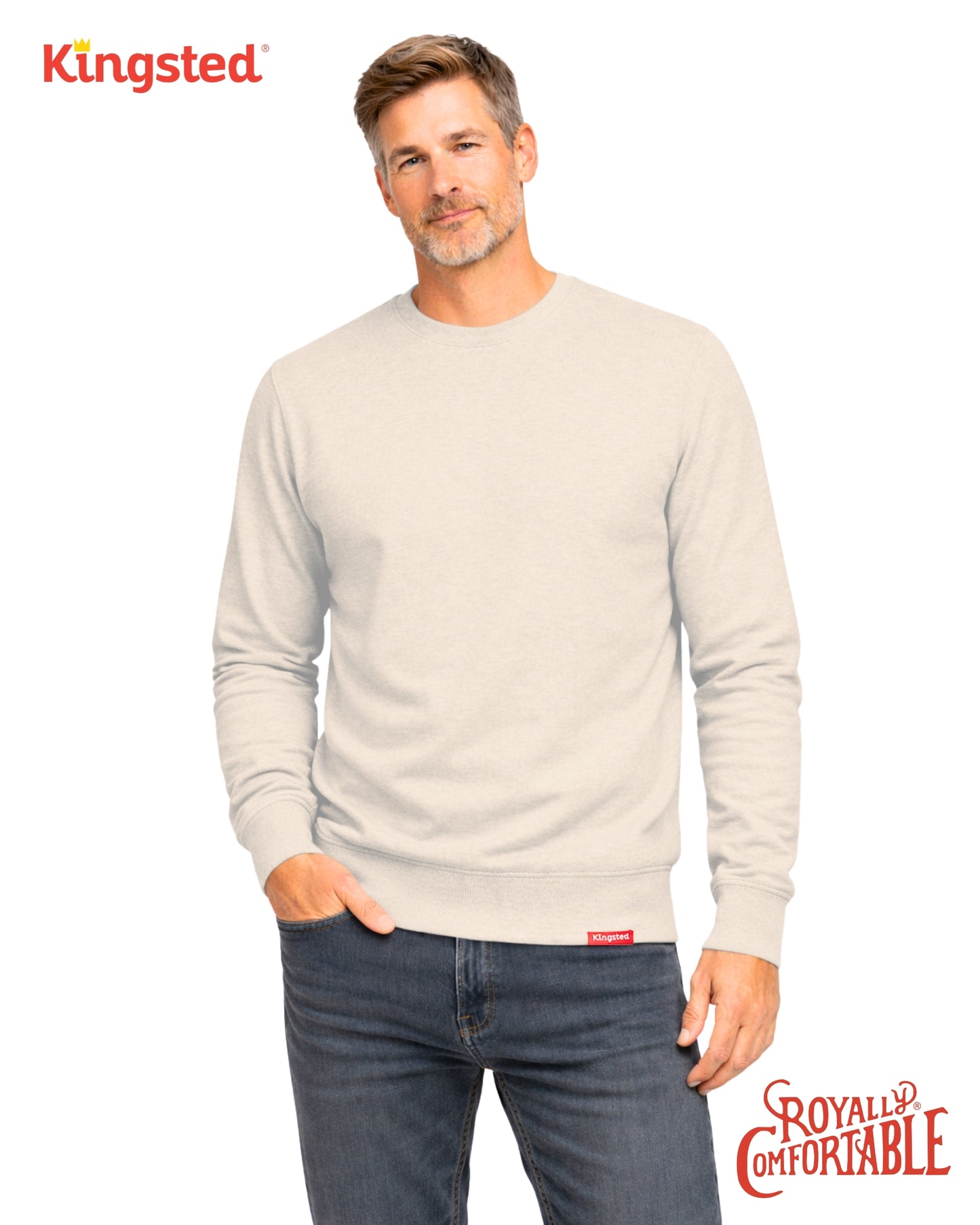 Lightweight Terry Sweatshirt (Cream)