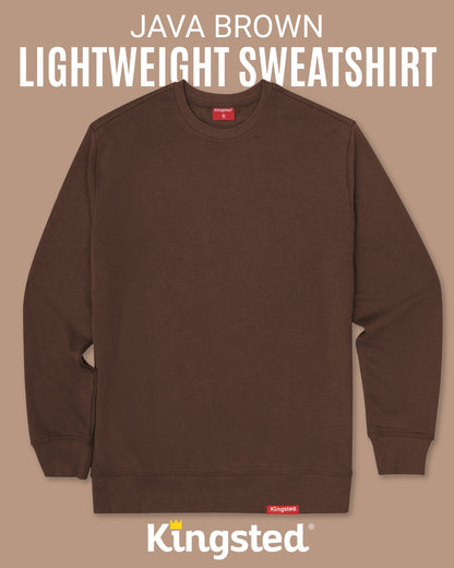 Lightweight Terry Sweatshirt (Brown)