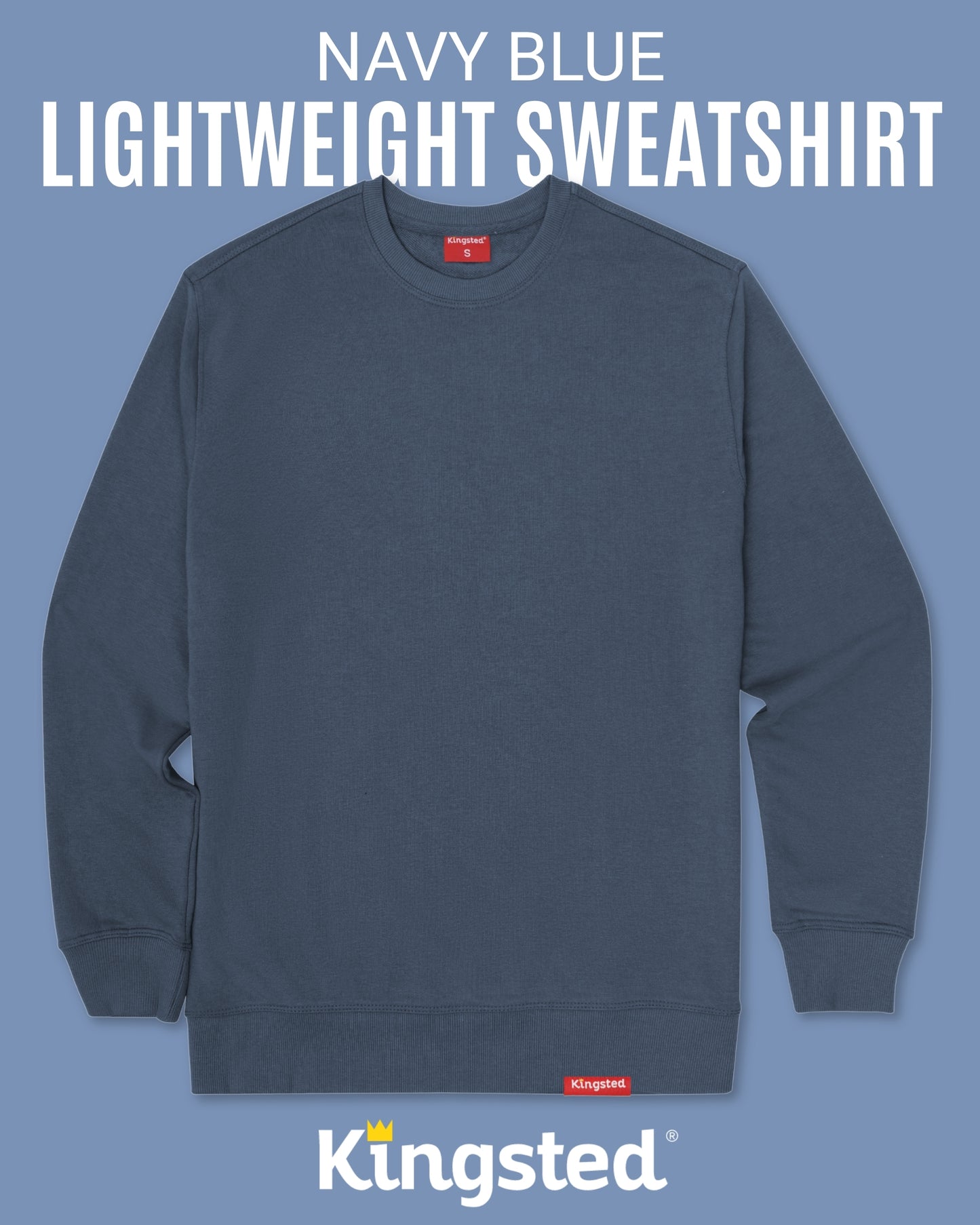Lightweight Terry Sweatshirt (Navy Blue)