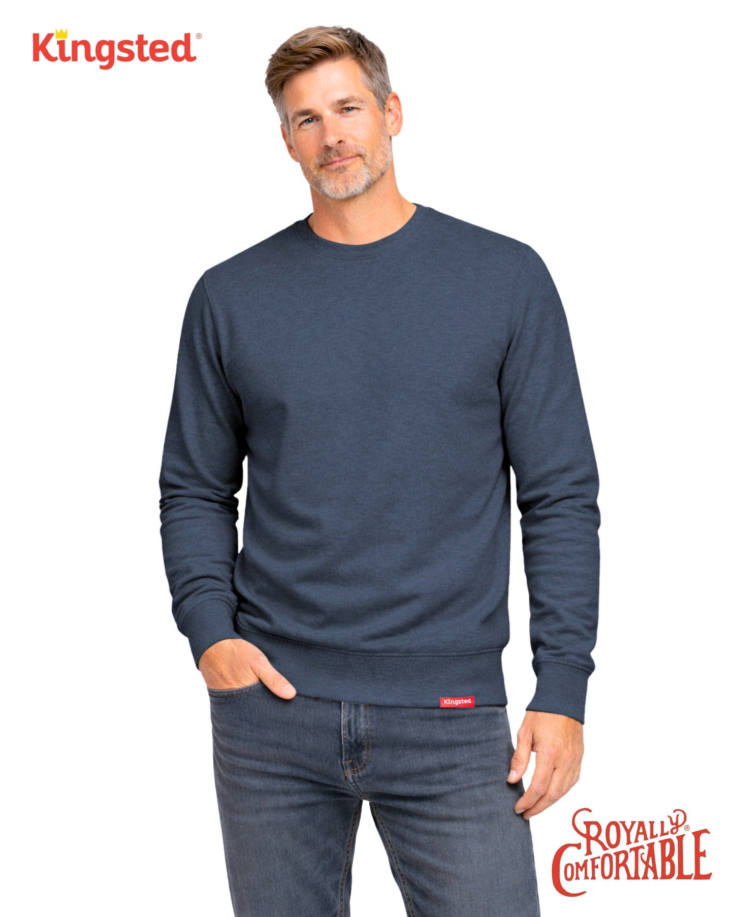 Lightweight Terry Sweatshirt (Navy Blue)