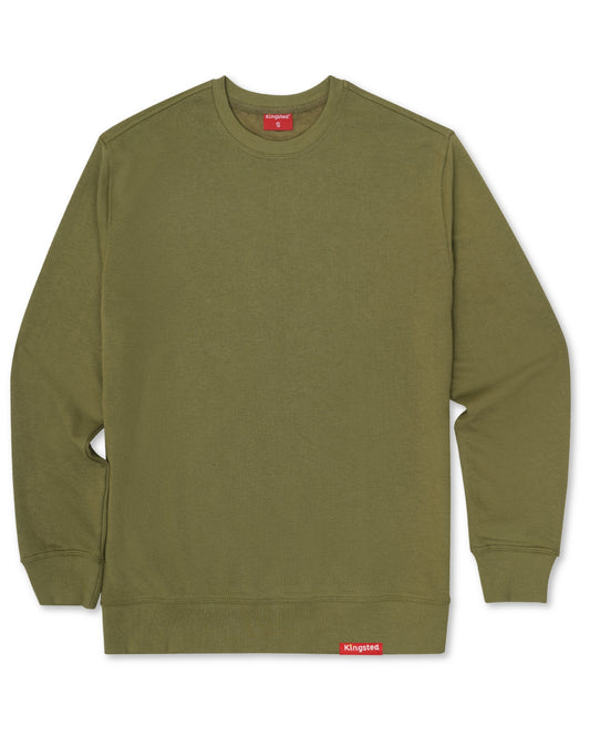 Lightweight Terry Sweatshirt (Olive Green)
