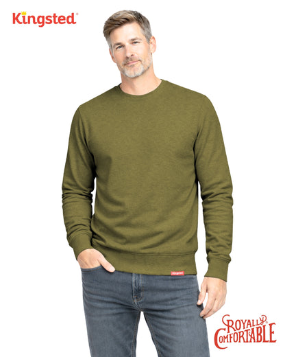 Lightweight Terry Sweatshirt (Olive Green)